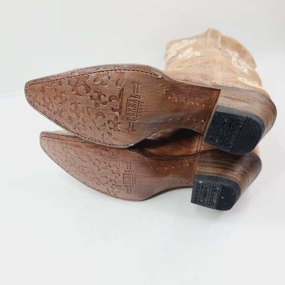 Corral Women's Brown R1974 Honey Cortez Embroidered Cowboy Western Boot Size 8.5 - Picture 5 of 8